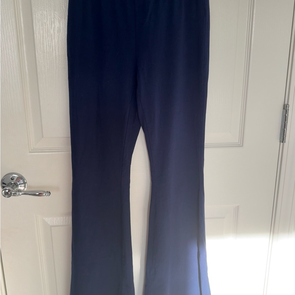 SHEIN Navy Blue Flare Leggings